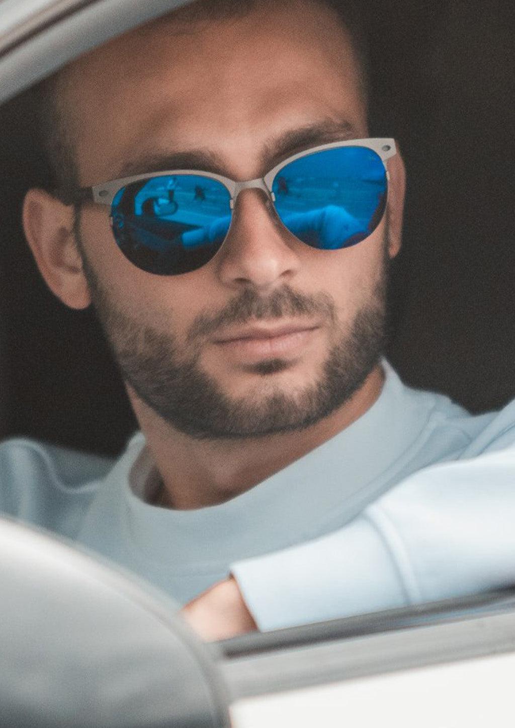 Titanium Clubmasters - V2 - Changeable Lenses